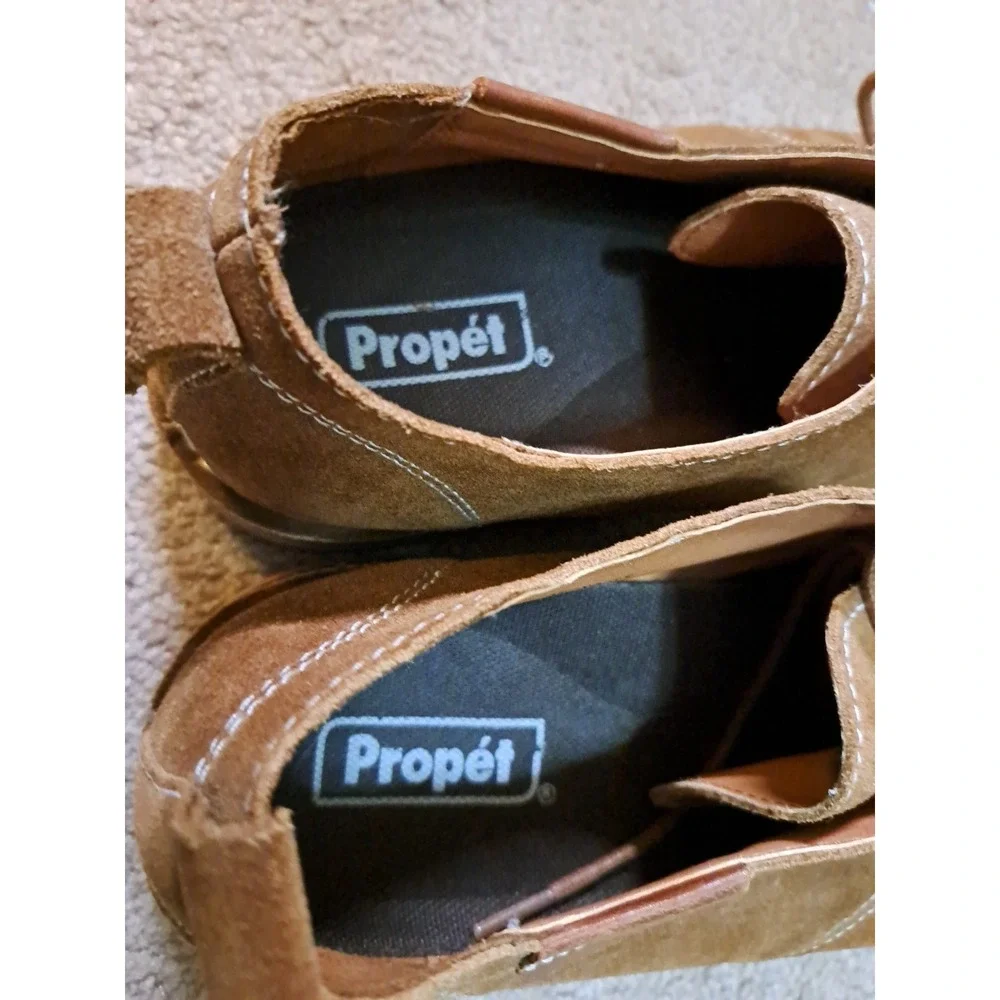 Propet Finn Men's Tan Suede Leather Upper Lining‎ Oxford Shoes 12 M( D) NEW